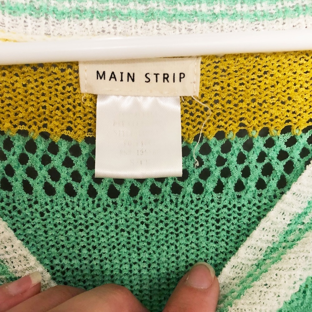 Main Strip Colorblock Sweater Sz Small - Picture 3 of 4